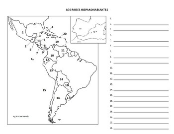Mapa De Los Paises Hispanohablantes - flowerkamilia