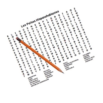 Los Países Hispanohablantes Bingo & Word Search by Fun for Spanish