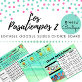 Los Pasatiempos 2 / Pastimes 2 Interactive Digital Choice Board