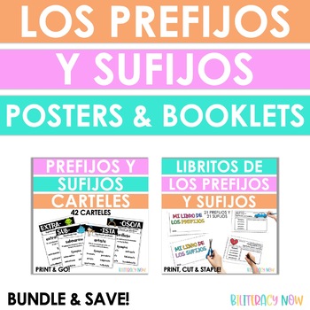 Preview of Los Prefijos y Sufijos - Posters & Booklets BUNDLE