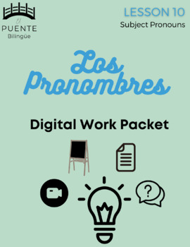 Preview of Los Pronombres - Packet - Beginners Spanish Lesson 10