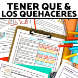 Los Quehaceres Chores in Spanish Activity BUNDLE | Story &