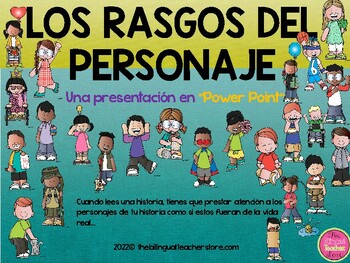 Preview of Los Rasgos del Personaje Power Point