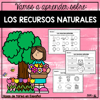 Preview of Los Recursos Naturales | Spanish Worksheets