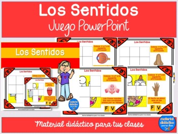 Preview of Los Sentidos digital  |Powerpoint  2021| Spanish Resources