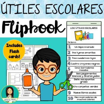 Preview of Los Útiles Escolares Flipbook