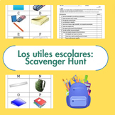 Los Utiles Escolares - Spanish School Supplies "Scavenger Hunt"