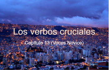 Preview of Los Verbos Cruciales - Chapter 13 Voces Novice (Capítulo 13) Crucial Verbs