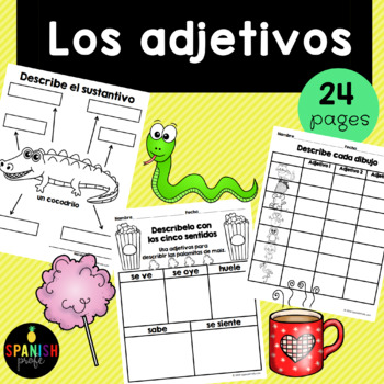 Preview of Los adjetivos (Adjectives in Spanish)
