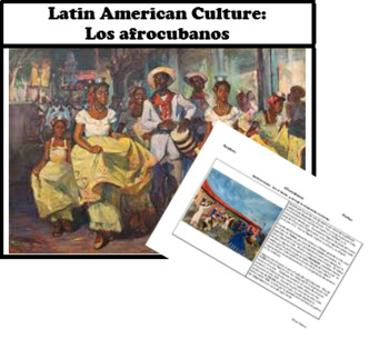 Preview of Los afrocubanos:  Boom Cards for Distance Learning! Reading Comp.
