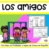 Los amigos hojas de tarea en Español | Friends Worksheet i