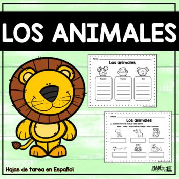 Preview of Los animales y sus Características | Animals Spanish Worksheets