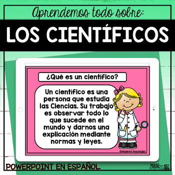 Preview of Científicos| Scientists Spanish PowerPoint