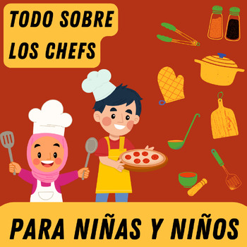 Preview of Los cocineros para NIÑOS en Español | Las profesiones