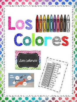 Preview of Los colores / Colors Powerpoint & Activities