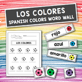 Los colores: Spanish Colors Word Wall Cards