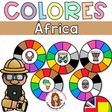 Colores África / Africa rainbow. Colors. Math Centers.