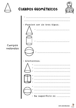 Los cuerpos geométricos. Ficha de trabajo. by Tips de maestra | TPT