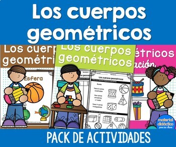 Preview of Los cuerpos geométricos-Pack de actividades- geometría-Spanish geometric bodies