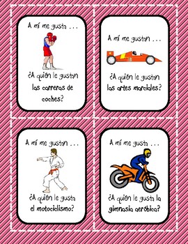 Los deportes - Question Chain Game by Senorita Delia | TpT