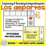 Los deportes Spanish Reading Comprehension Listening Print