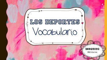 Preview of Los deportes - Spanish Sports Vocabulary PPT - Avancemos 6.1