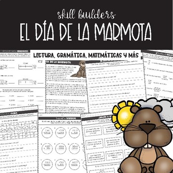 Preview of Groundhogs Day Activities in Spanish | Reading Comprehension| Día de la marmota