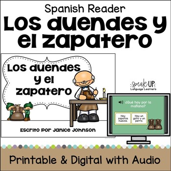 Preview of Los duendes y el zapatero Spanish Simple Fairy Tale Reader Easy Mini Book