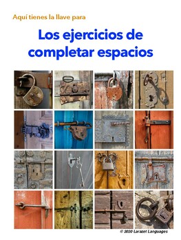 Preview of Los ejercicios de completar espacios - Sentence completion for IB Spanish Ppr 2