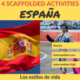 Los estilos de vida - 4 Spanish Scaffolded Cultural Activi
