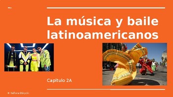 Preview of Los generos de musica y baile de latinoamerica PPT