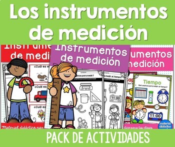 Preview of Instrumentos de medición- Actividades, juegos- Spanish measuring tools