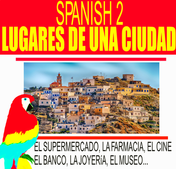 Preview of Lugares de una ciudad-Places of a city in Spanish