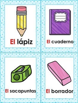 Los materiales para la clase/ School supplies by Sra Tatiana | TpT