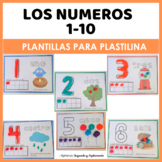Los números - plantillas para plastilina | Numbers playdough mats