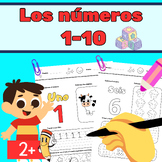 Los números  1-10, Spanish Numbers Practice 1-10 Worksheets