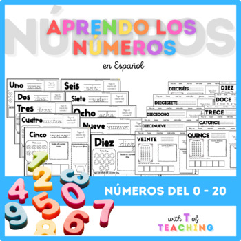 Preview of Los numeros | Numbers in Spanish 0-20 | Actividades | Activities in Spanish