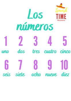 Los números - Numbers in Spanish by SPANISH TIME MACARENA | TPT