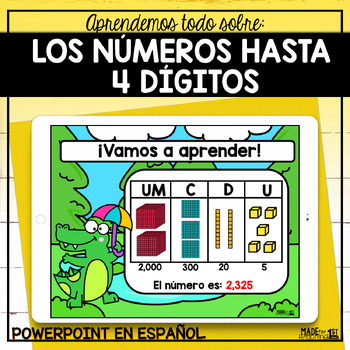 Preview of Los números hasta 4 dígitos | Spanish PowerPoint