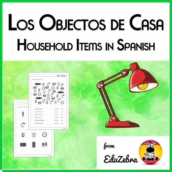 Spanish Household Items Worksheet Packet