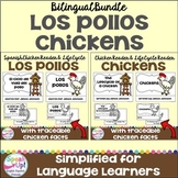 Bilingual Los pollos - el ciclo de vida Chickens Reader & 