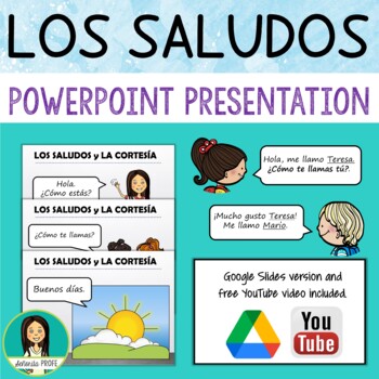 Preview of LOS SALUDOS / Spanish Greetings Presentation