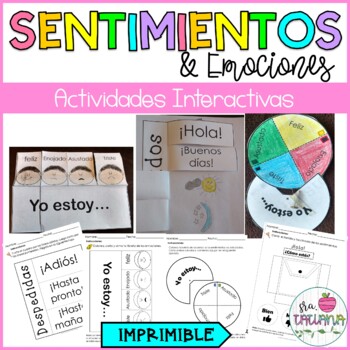 Preview of Feelings and Emotions in Spanish | Saludos, Sentimientos y Emociones