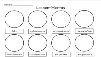 Preview of Los sentimientos / Feelings in Spanish