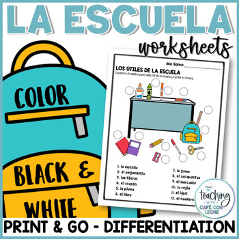 School Supplies Spanish Flashcards - El Material Escolar Flashcards –  Bilingual Marketplace