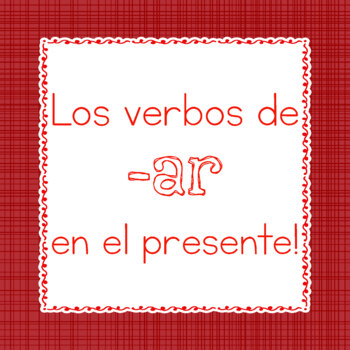 Preview of Los verbos de -ar en el presente / -ar Verbs (present tense)
