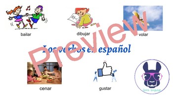 Verbos En Espanol Flash Cards Worksheets Teachers Pay Teachers