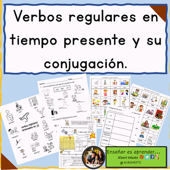 Preview of Los verbos regulares en tiempo presente y su conjugación.