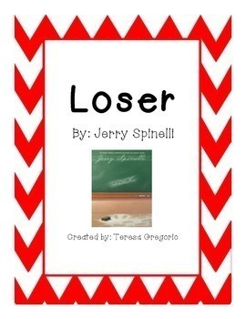 Preview of Loser Complete Unit Study - Both PDF and Distance Learning Google File