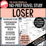 Loser Novel Study { Print & Digital }
